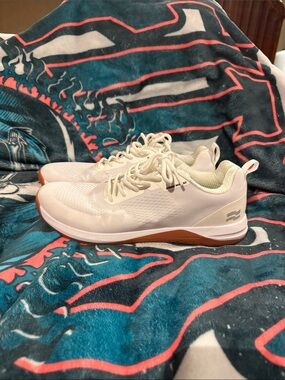 Men's Bright White Sneakers with Gum Sole